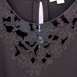 Black Rose Blouse